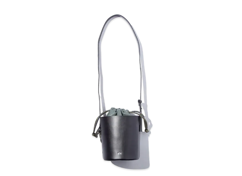 F/CE. Tech Leather Bucket Mini Shoulder "Black"