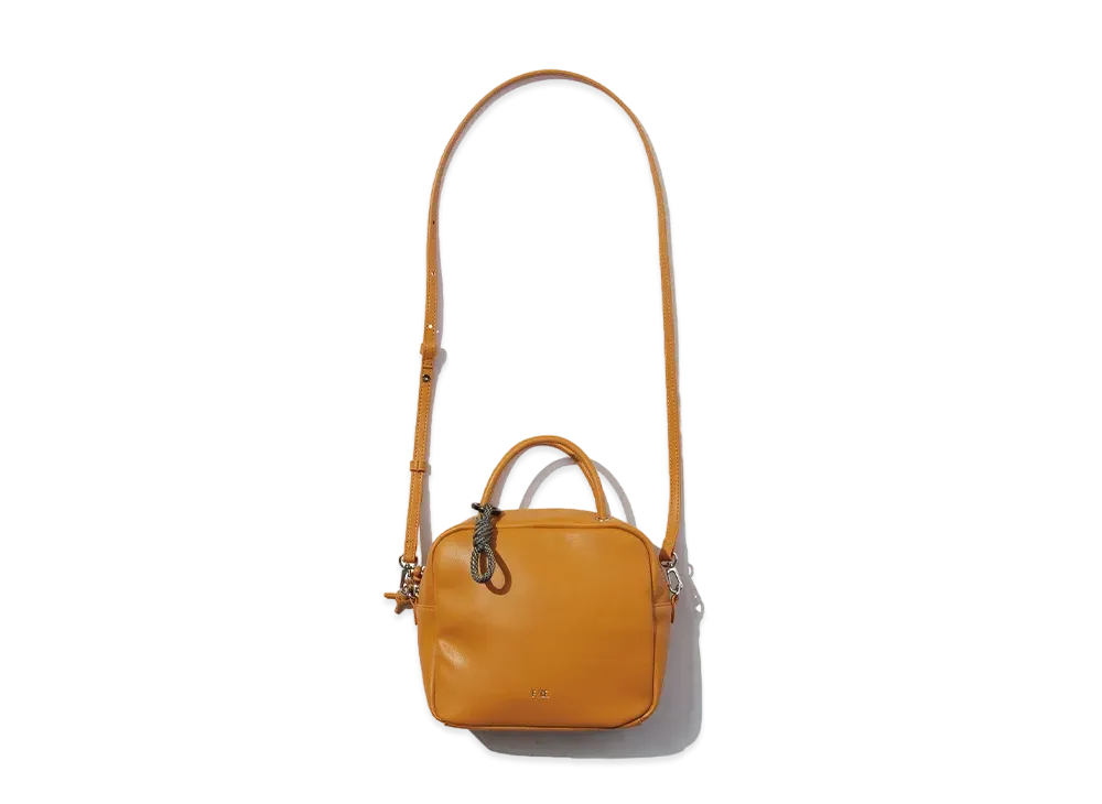 F/CE. Tech Leather Mini Square Shoulder "Mustard"