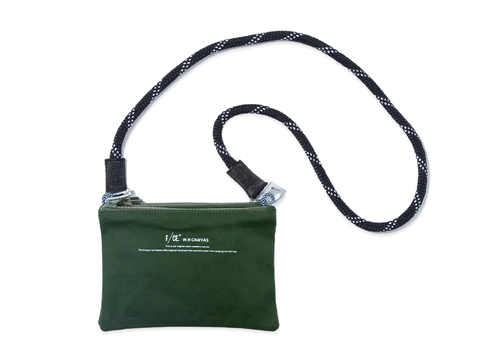 F/CE. W.R Canvas Mini Clutch "Green"