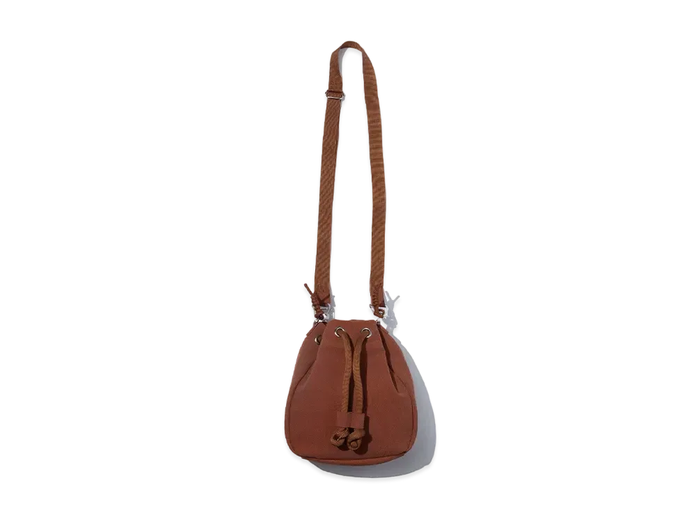 F/CE. Tech Suede Draw String Bag "Camel"