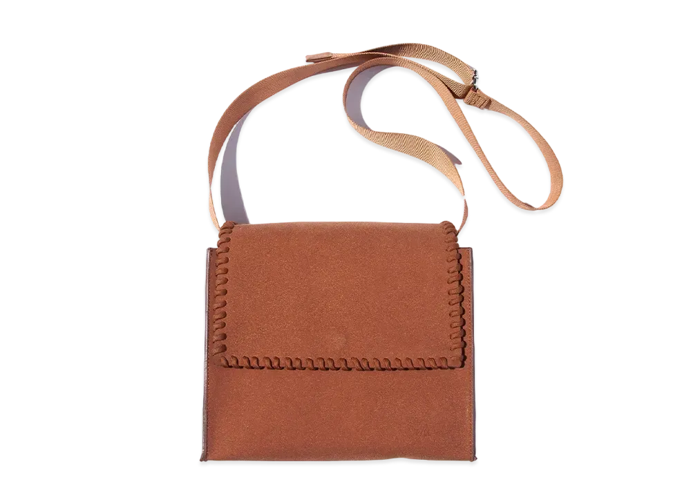 F/CE. Tech Suede Shoulder Bag "Camel"