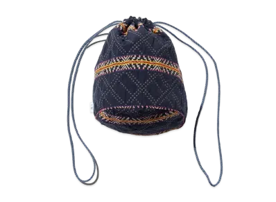 F/CE. Embroidered Purse M "Navy"
