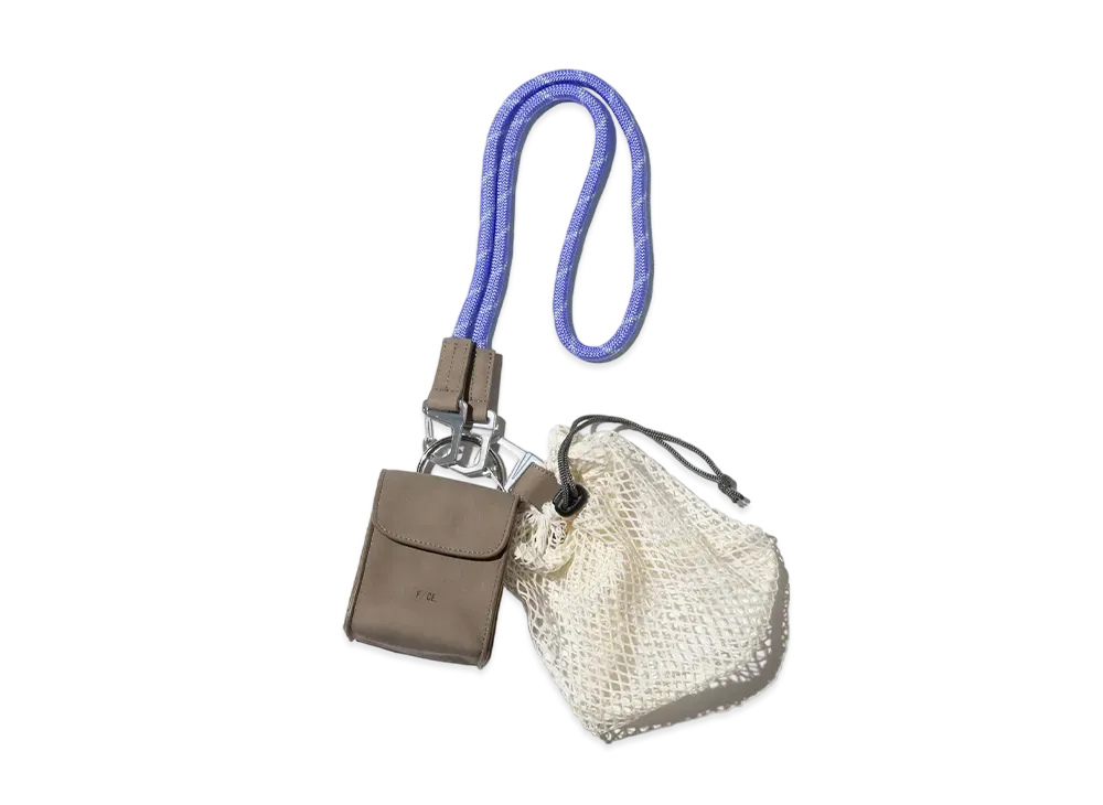 F/CE. Tech Leather Chain Purse "Sage Green"