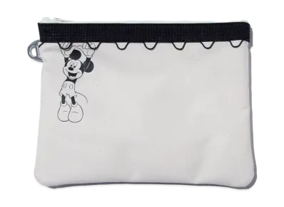 F/CE. Mickey Mouse / W.R Canvas Clutch "Ivory"