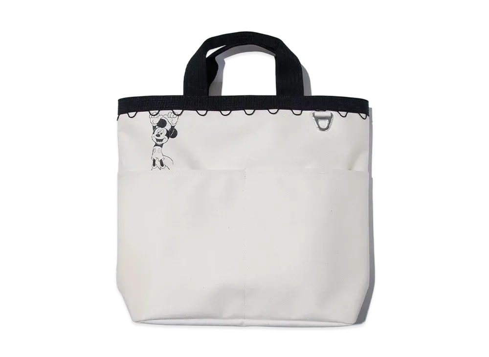 F/CE. Mickey Mouse / W.R Canvas Tote "Ivory"