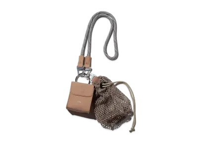 F/CE. Tech Leather Chain Purse "Beige"
