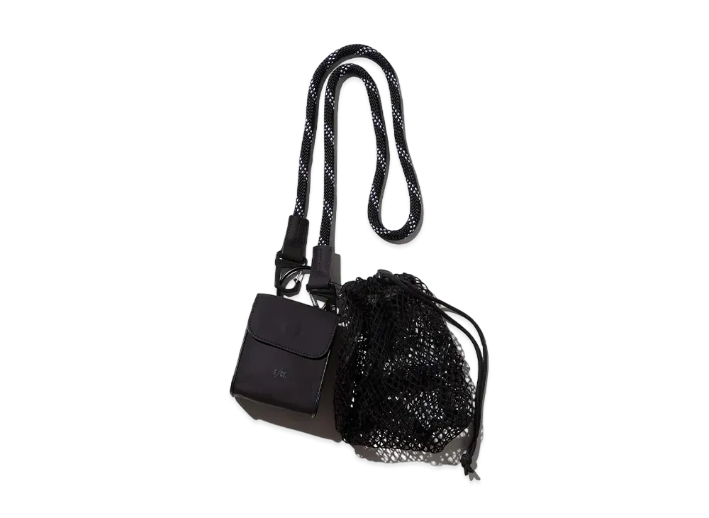 F/CE. Tech Leather Chain Purse "Black"