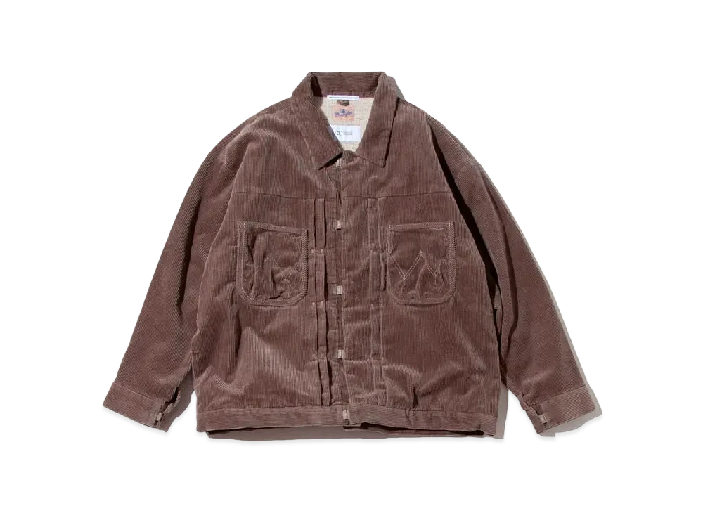 F/CE. x WRANGLER Polartec Corduroy Boa JK "Brown"