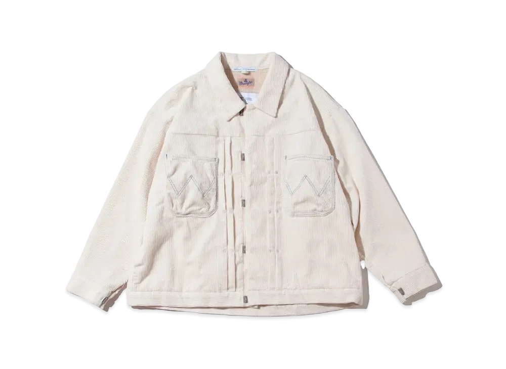 F/CE. x WRANGLER Polartec Corduroy Boa JK "Ivory"