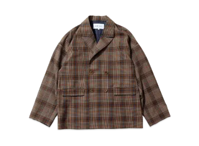 F/CE. Wool Check Oversized Jacket "Brown"