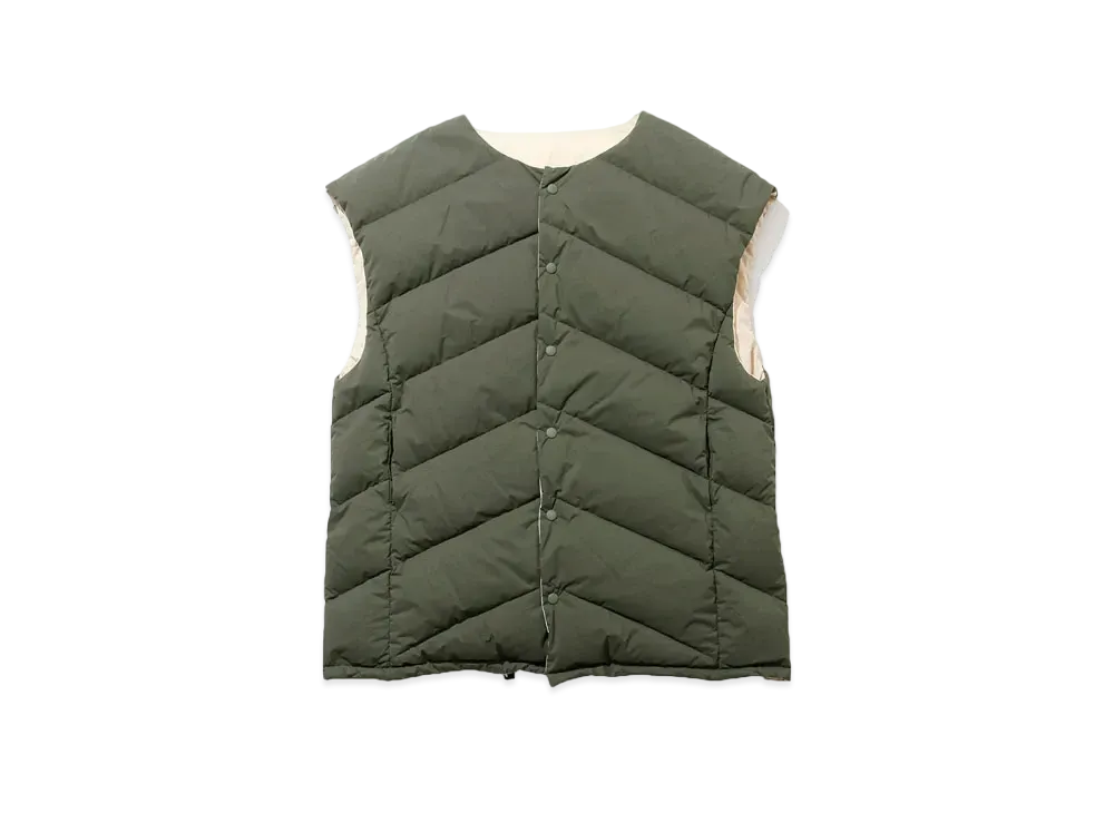 F/CE. x NANGA FT Down Reversible Vest "Army"