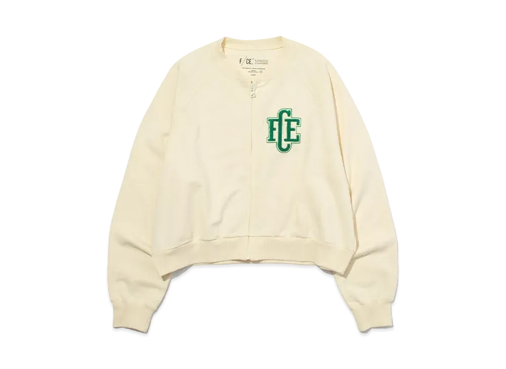F/CE. Re Sweat Embroidery Cropped Cardigan "Ivory"