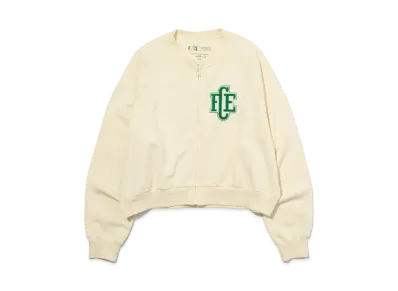 F/CE. Re Sweat Embroidery Cropped Cardigan "Ivory"