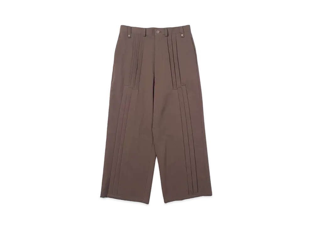 F/CE. Deformation Pleats Wide Trousers "Brown"