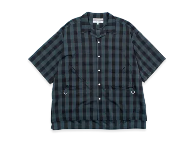 F/CE. Dotair Open Collar Shirt "Charcoal"