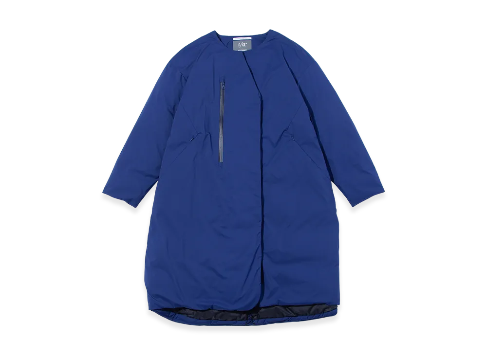 F/CE. x Nanga FT New Collarless Long Coat "Blue"