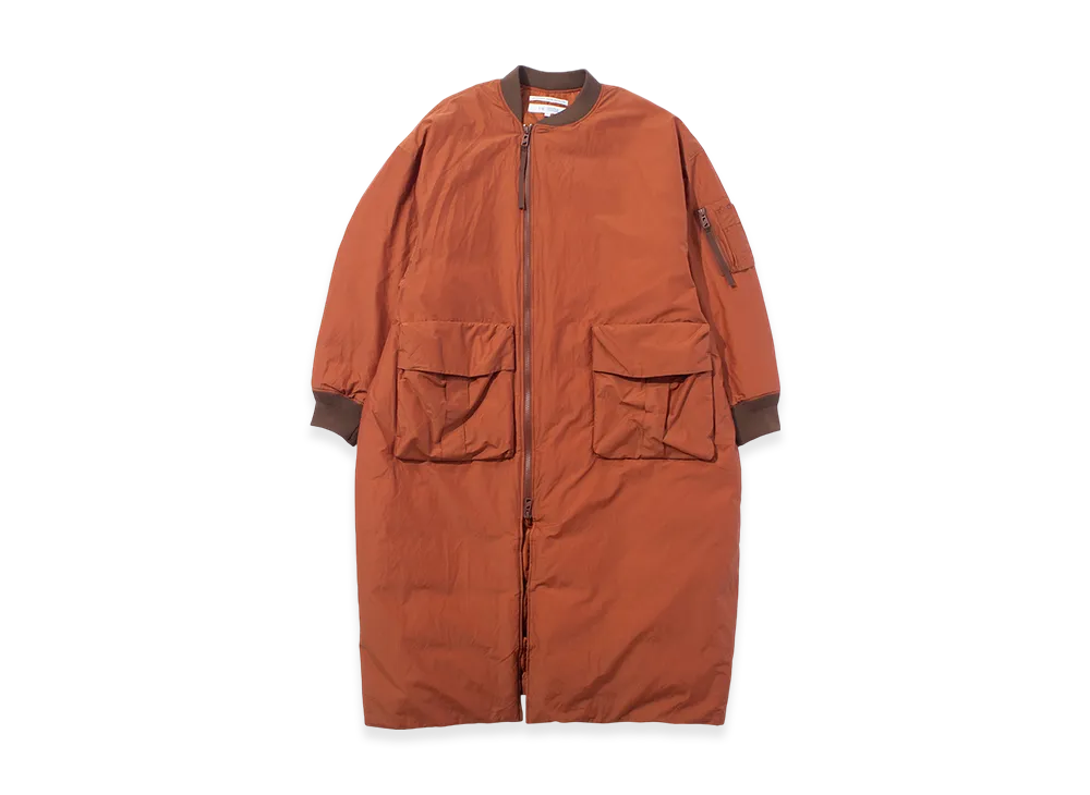 F/CE. Recycled Down MA-1 Long Coat "Brick"