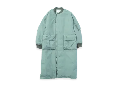 F/CE. Recycled Down MA-1 Long Coat "Foliage Green"