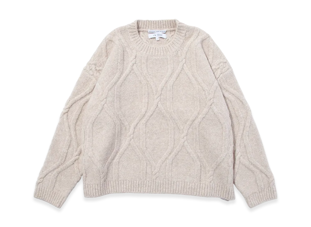F/CE. Cable Strech Knit P/O "Beige"