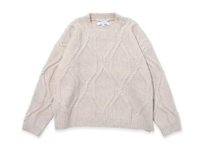 F/CE. Cable Strech Knit P/O "Beige"