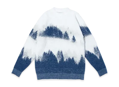 F/CE. Misty Landscape Knit "White"