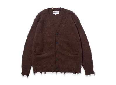 F/CE. Distressed Knit Cardigan "Brown"