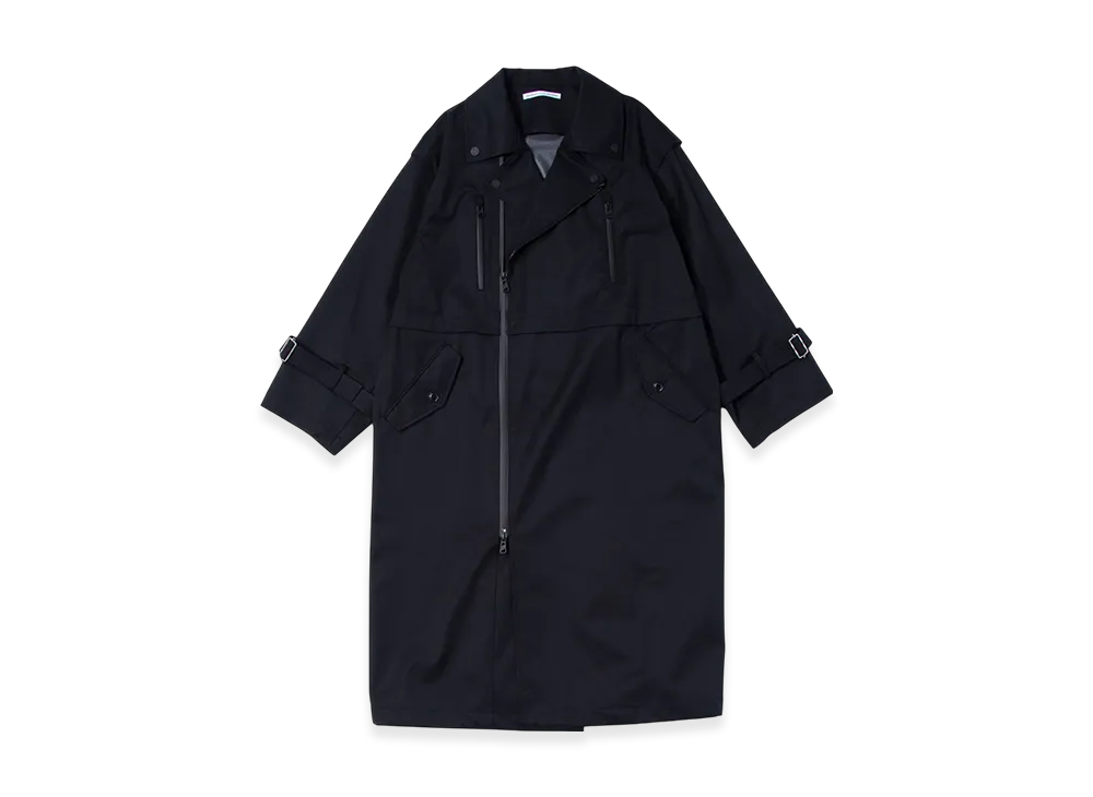 F/CE. Waterproof Tech Wool Riders Coat "Black"