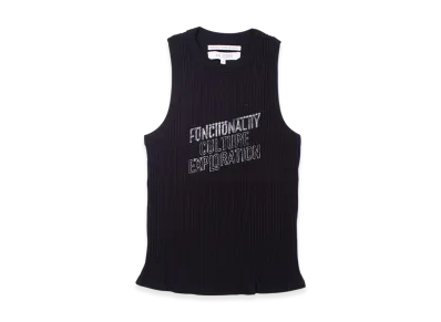 F/CE. Vintage Wide Rib Tank Top "Black"