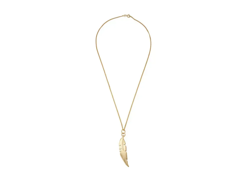 FACETASM x Vibe Harslof Feather Necklace "Gold"