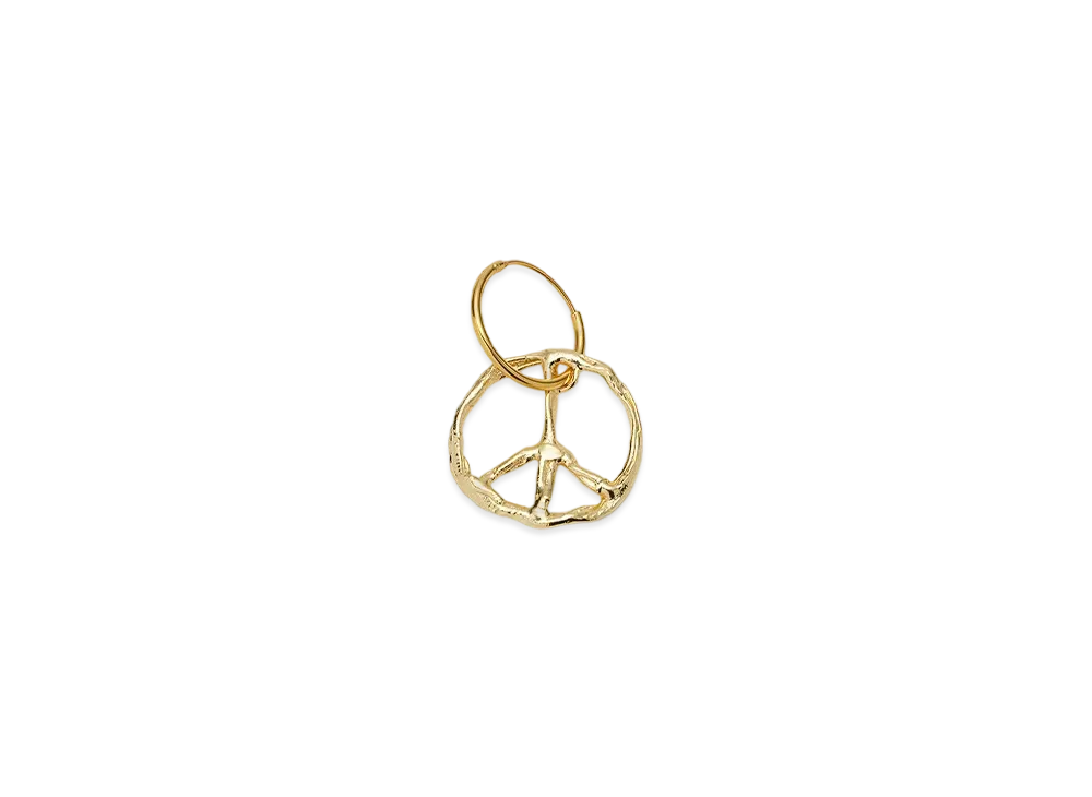 FACETASM x Vibe Harslof Peace Earring "Gold"