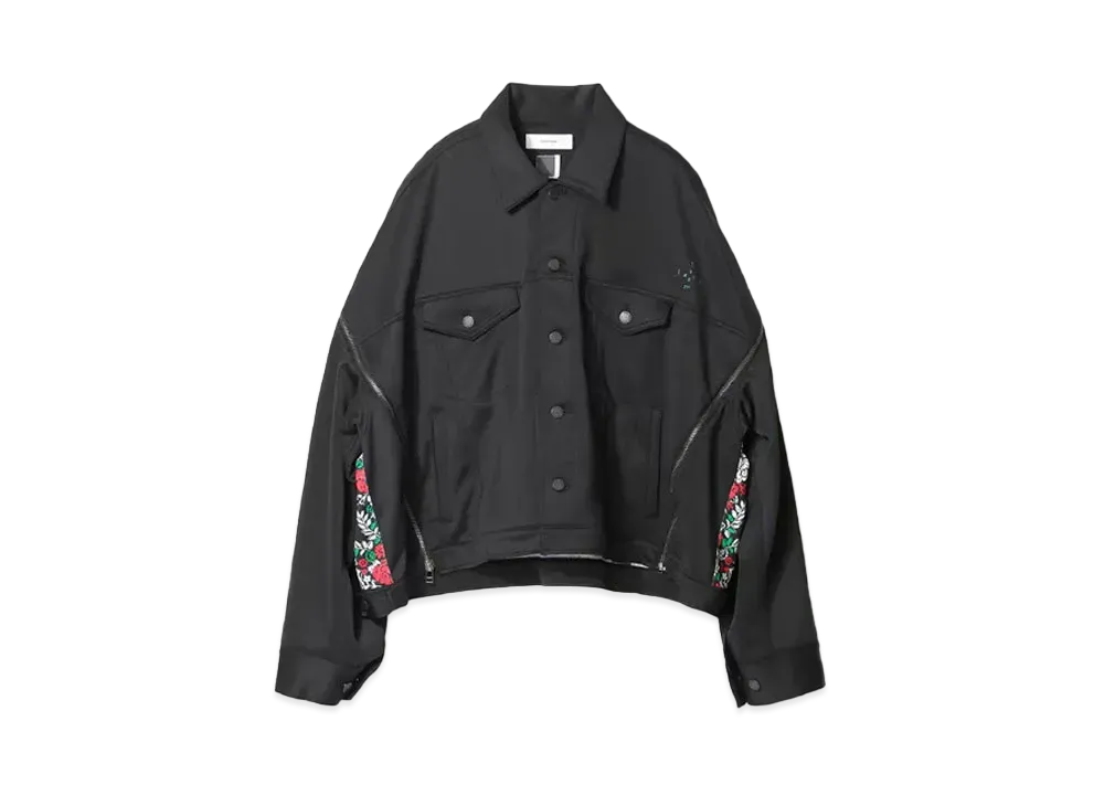 FACETASM x CS case study Zipper Jersey Jacket "Black"