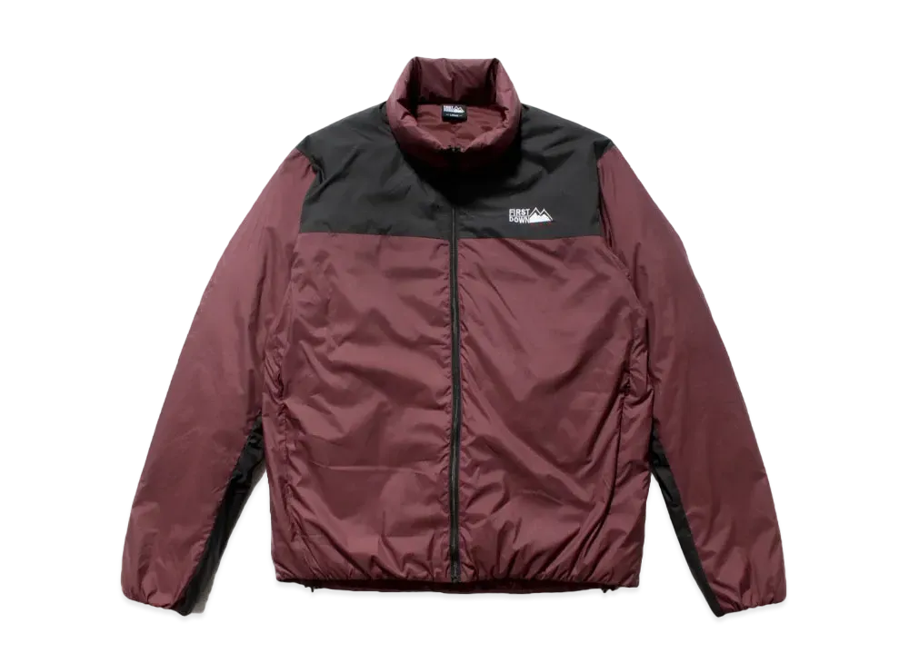ファーストダウン インナー ダウン スタンド ジップ "ビター ブラウン"