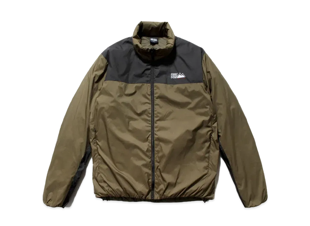 ファーストダウン インナー ダウン スタンド ジップ "オリーブ"