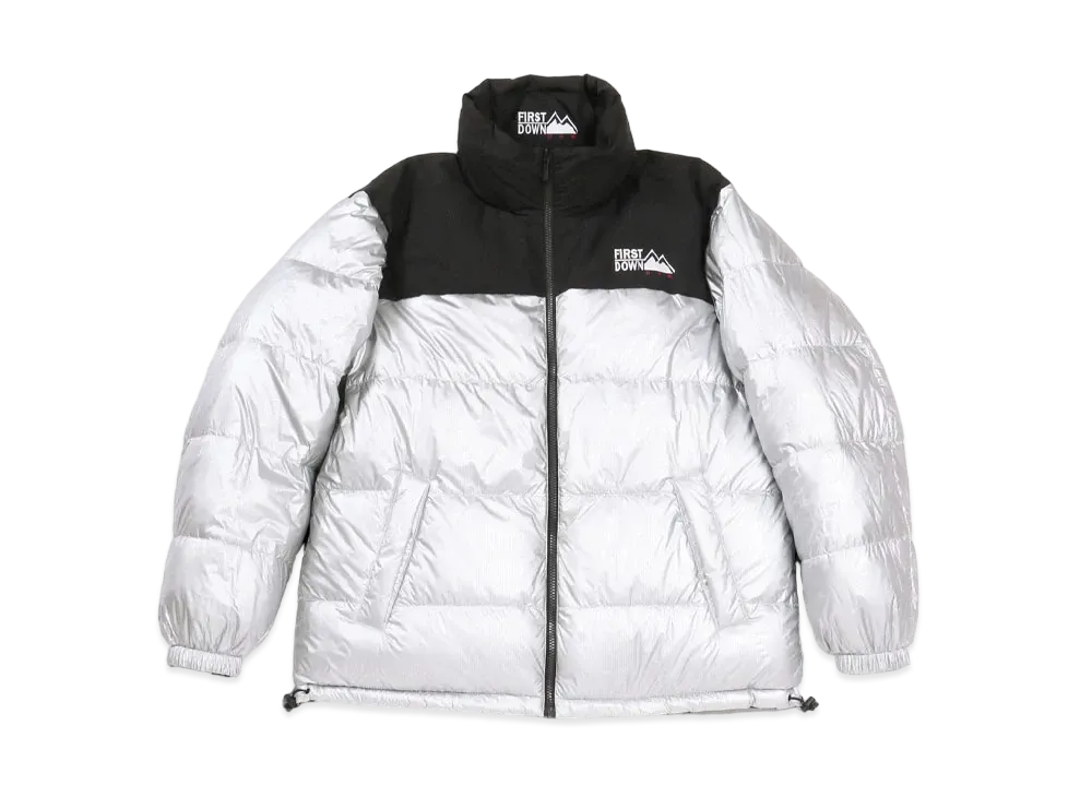 FIRST DOWN REVERSIBLE DOWN JACKET "Black/Silver"