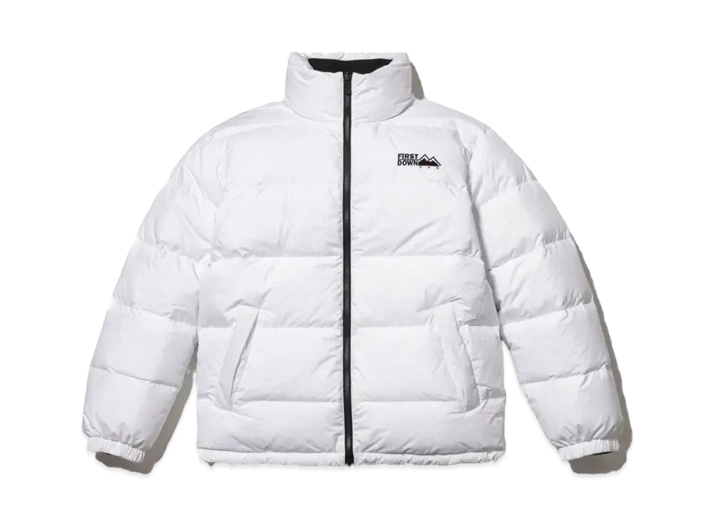 FIRST DOWN REVERSIBLE DOWN JACKET "White/Black"
