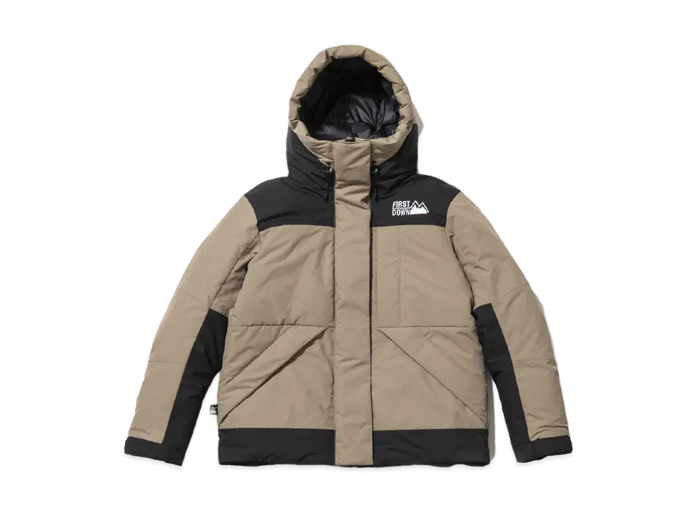 FIRST DOWN PILE SHORT DOWN JACKET "Beige"