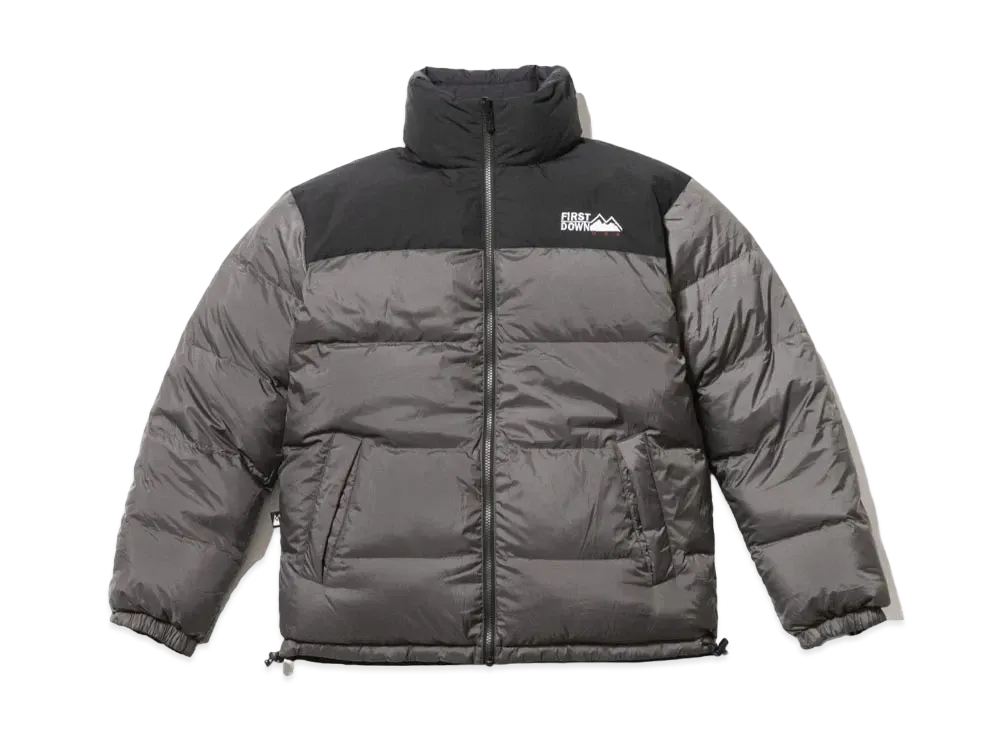 FIRST DOWN REVERSIBLE DOWN JACKET "Black/Charcoal"