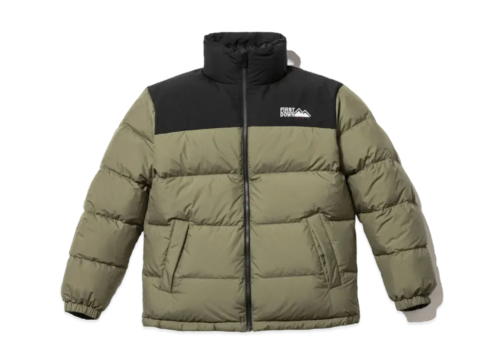FIRST DOWN REVERSIBLE DOWN JACKET "Khaki/Black"