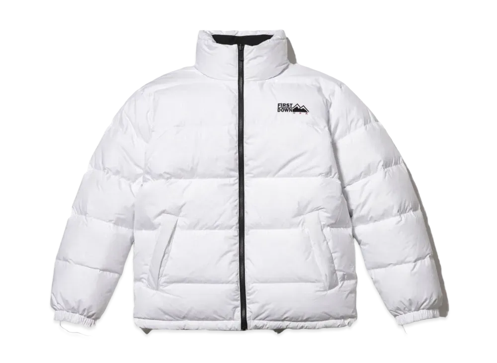 FIRST DOWN REVERSIBLE DOWN JACKET "White/Black"