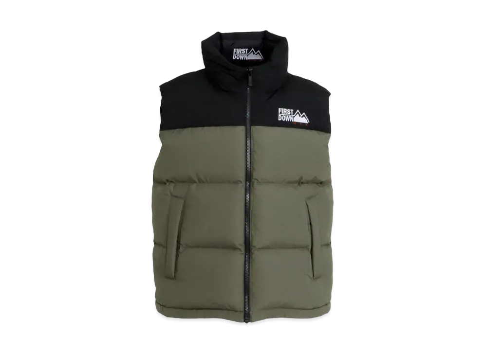 FIRST DOWN BUBBLE DOWN VEST "Olive Night"