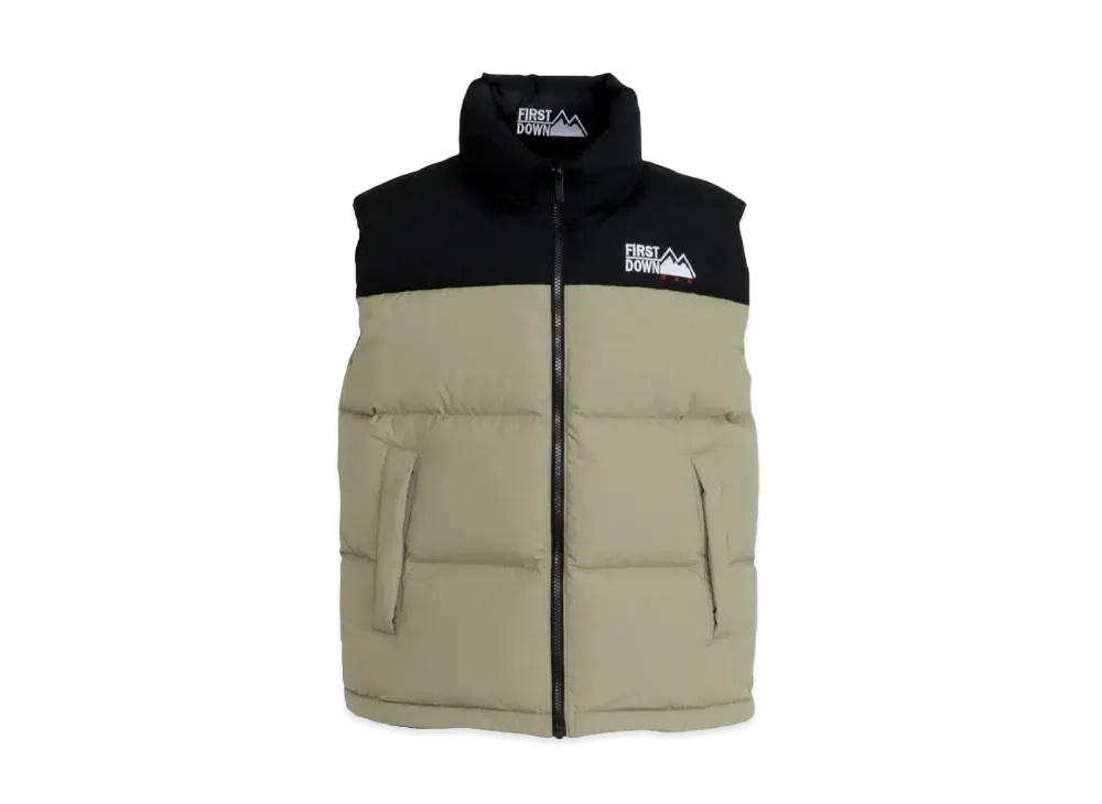 FIRST DOWN BUBBLE DOWN VEST "Taupe"