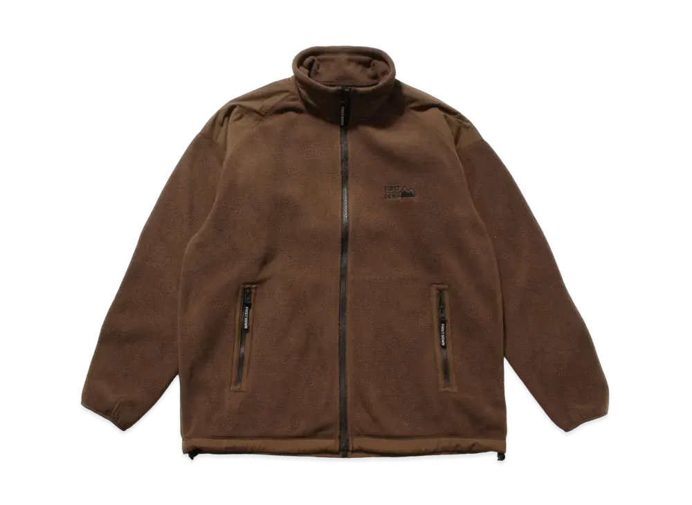 FIRST DOWN MICRO FLEECE STAND JACKET "Brown"