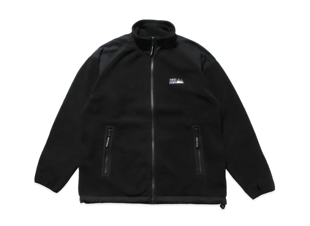 FIRST DOWN MICRO FLEECE STAND JACKET "Black"