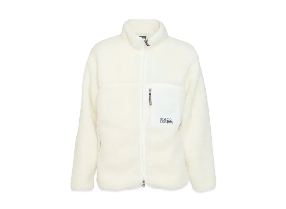 FIRST DOWN TUMBLING BOA BLOUSON "White"