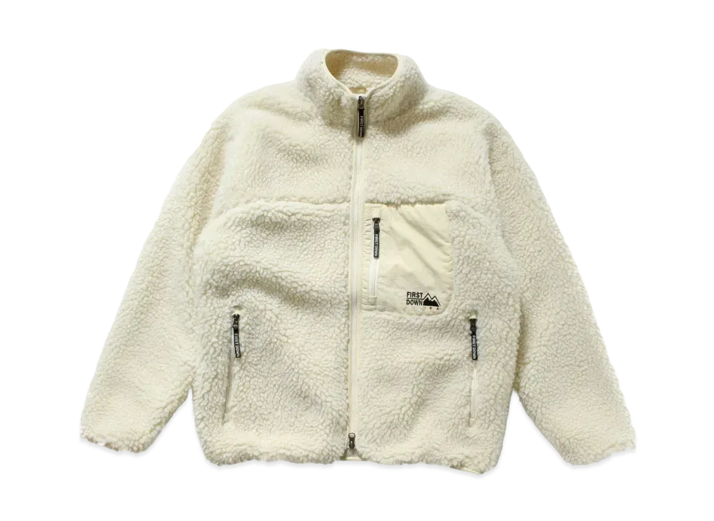 FIRST DOWN TUMBLING BOA BLOUSON "Off White"