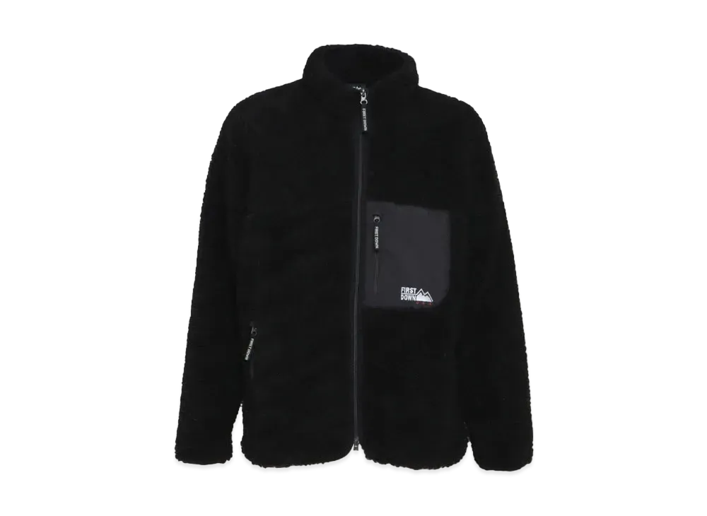 FIRST DOWN TUMBLING BOA BLOUSON "Black"
