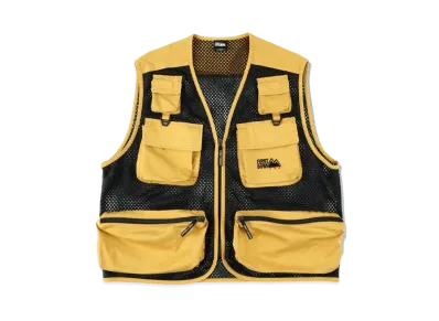 FIRST DOWN WASHED MESH VEST "Mustard"