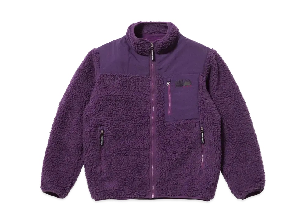 FIRST DOWN STAND COLLAR BOA BLOUSON "Purple"