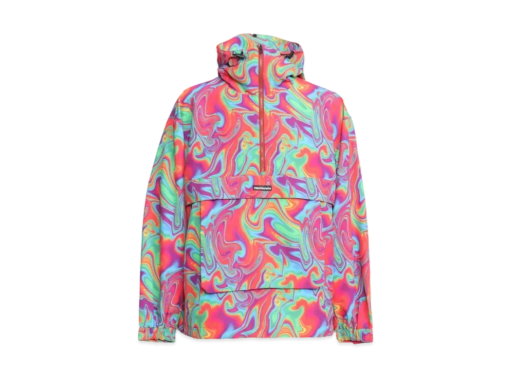FIRST DOWN PATTERNED ANORAK "Marble"