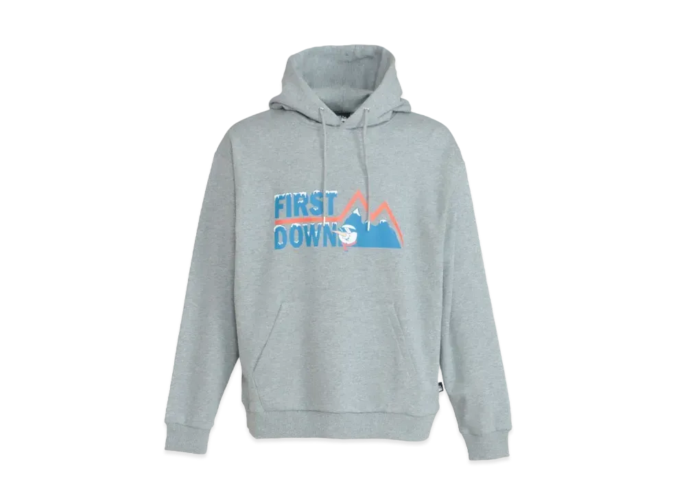 FIRST DOWN GRAPHIC HOODED SWEAT "Heather Gray"